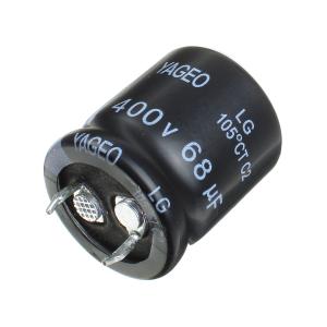 Конденсатор 68мкФ 400В 22*25мм 105С Yageo LG400M0068BPF-2225 Snap-in 500мА 2000час