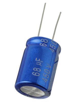 Конденсатор 68мкФ 450В 18*26мм 105С JB JRB2W680M07501800260000B 366мА 2000час