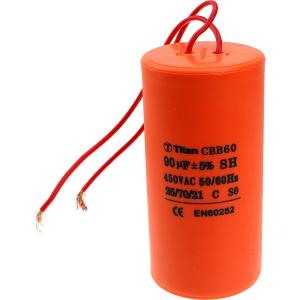 Конденсатор 90/450V 50/60Hz (5%) пускач, гибкие, d59 h124