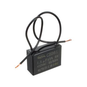 Конденсатор пусковой 1.5мкф 450В 5% SaiFu CBB61 (выводы провод)