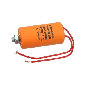 Конденсатор пусковой 10мкФ 450В 5% VAC выводы провод, болт