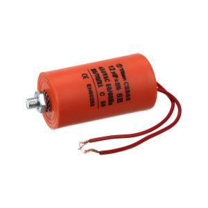 Конденсатор пусковой 12мкФ 450В 5% выводы провод, болт