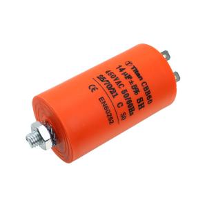 Конденсатор пусковой 14мкФ 450В 5% клеммы, болт
