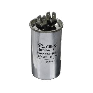 Конденсатор пусковой 15мкФ 450В 5% клеммы, металл