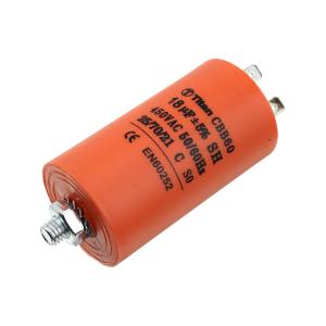 Конденсатор пусковой 18мкФ 450В 5% клеммы, болт