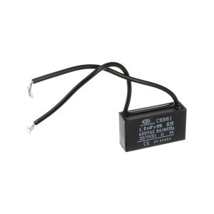 Конденсатор пусковой 1мкФ 450В 5% CBB-61 выводы провод