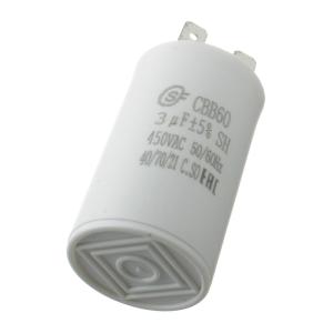 Конденсатор пусковой 3мкф 450В 5% SaiFu CBB60 вывода нож