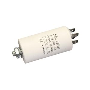 Конденсатор пусковой 8мкФ 450В 5% клеммы болт