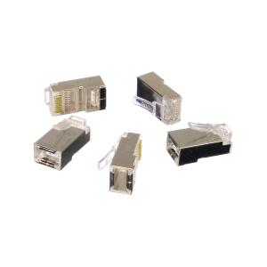 Коннектор 8P8C (RJ45) CAT 5e экран (упаковка 5шт)