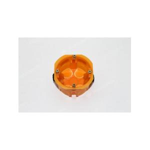 Коробка установочная d 65*45мм Greenel для полых стен, с саморезами, пласт зажимами оранжевая