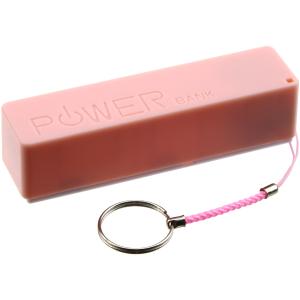 Корпус PowerBank USB(G), microUSB(G) 1А 1*18650, розовый
