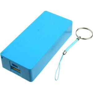 Корпус PowerBank USB(G)/microUSB(G) 1А 2*18650, голубой