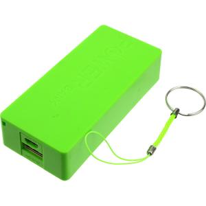Корпус PowerBank USB(G)/microUSB(G) 1А 2*18650, зеленый