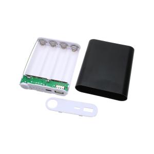 Корпус PowerBank USB(G)/TypeC(G) 2.1А 4*18650, black