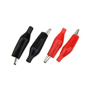 Крокодил 46х3мм резиновый 5А (упаковка 4шт), красный, черный