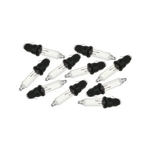 Лампа для гирлянд свеча, прозрачная (упаковка 10шт)