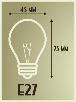 Лампа накаливания 10W E27 P45 220V Foton decor ЛОН шар красный