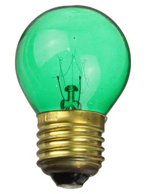 Лампа накаливания 10W E27 P45 220V Foton decor ЛОН шар светло-зеленый