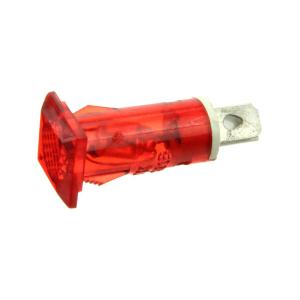 Лампа Неон 110/220 12*12мм квадратная/плоская, цвет красный