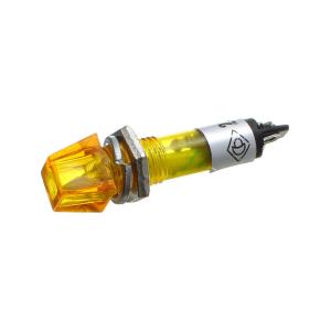 Лампа Неон 110/220 6*6мм квадратная, цвет желтый