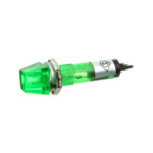 Лампа Неон 110/220 6*6мм квадратная, цвет зеленый