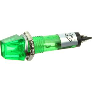 Лампа Неон 110/220 6*6мм квадратная, цвет зеленый