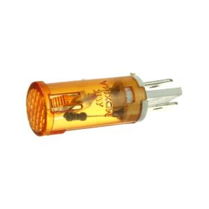 Лампа Неон 110/220 цилиндр, цвет желтый 14мм