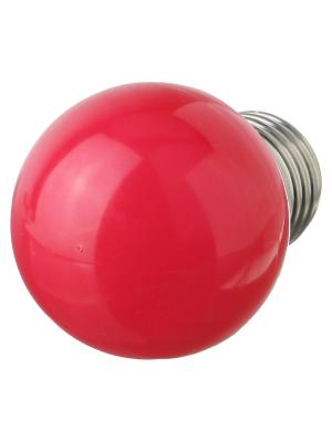 Лампа светодиодная 5W E27 G45 220V Ecola шар красный, матовый
