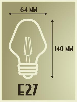 Лампа светодиодная груша 7,5Вт Е27 220В 725Лм Osram Vintage 1906 Edison