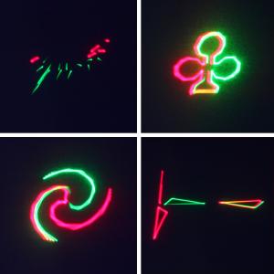 Лазерное шоу Komoloff, цвет зеленый, красный, звездопад NE070F