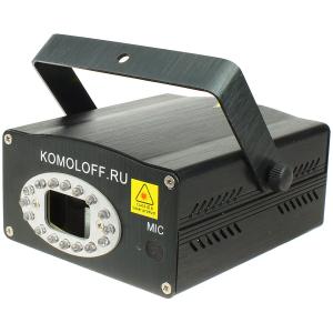 Лазерное шоу Komoloff, цвет зеленый, красный, звездопад NE070F