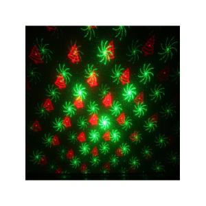 Лазерное шоу XX-12-06, цвет зеленый, красный, новогодний рисунок