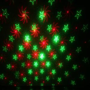 Лазерное шоу XX-12-06, цвет зеленый, красный, новогодний рисунок