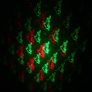 Лазерное шоу YX6K, цвет красный, зеленый, грибы, точки, птички, рыбы