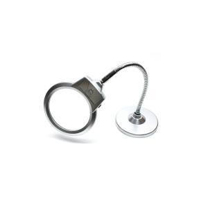 Лупа 107мм 2.25 22мм 5х гибкая Нога. подсветка 2свд.Подставка