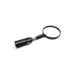 Лупа 107мм 2х 25мм 4х подсветка 2свд 2АА на подставке