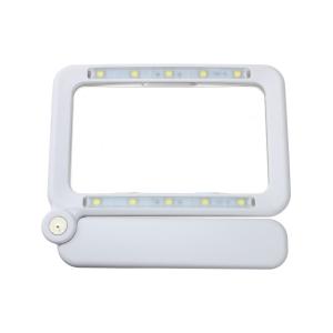 Лупа 108*63мм 4х в прямоугольной оправе, подсветка 10свд