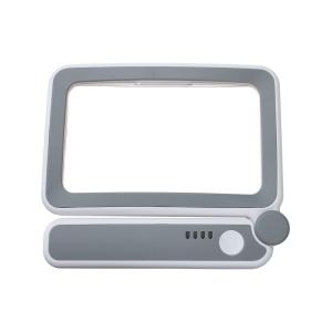 Лупа 108*63мм 4х в прямоугольной оправе, подсветка 10свд