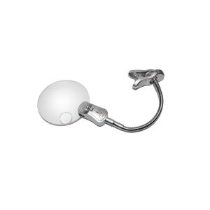 Лупа 110мм гибкая Нога. подсветка 2свд прищепка 6х+2,5х