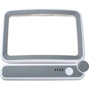 Лупа 120*75мм 3,5х в прямоугольной оправе, подсветка 12свд