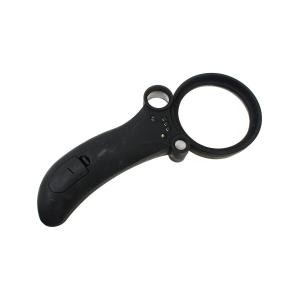 Лупа 65мм 3 Линзы с подсветкой СВД/УФ, испорчено покрытие корпуса и батарейный отсек