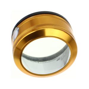 Лупа 70мм 10х без ручки оправа под золото толстое стекло