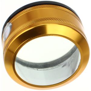 Лупа 70мм 10х без ручки оправа под золото толстое стекло