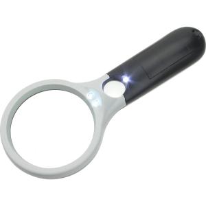 Лупа 75мм 3Х 22мм 45х подсветка 3СВД 3бат ААА