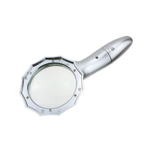 Лупа 75мм 4Х с подсв 6свд 2ААА TH600556