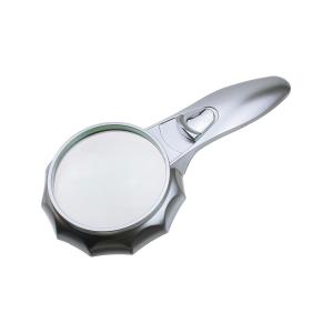 Лупа 75мм 4Х с подсв 6свд 2ААА TH600556