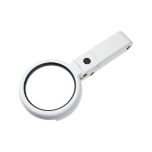 Лупа 75мм 5х, 19мм 11х, подсветка 8свд подставка складная, 3ААА/USB