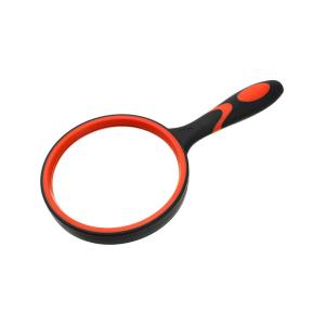 Лупа 75мм, прорезиненная ручка 