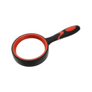 Лупа 80мм DT7674 с прорезиненной ручкой