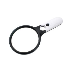 Лупа 90мм 2,5х 22мм 45х подсветка 3свд 3бат ААА